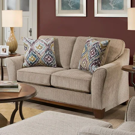 Loveseat with Reversible Cushions